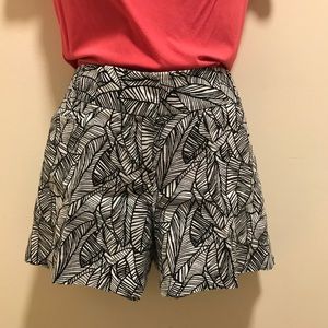 LOFT Linen Patterned Shorts